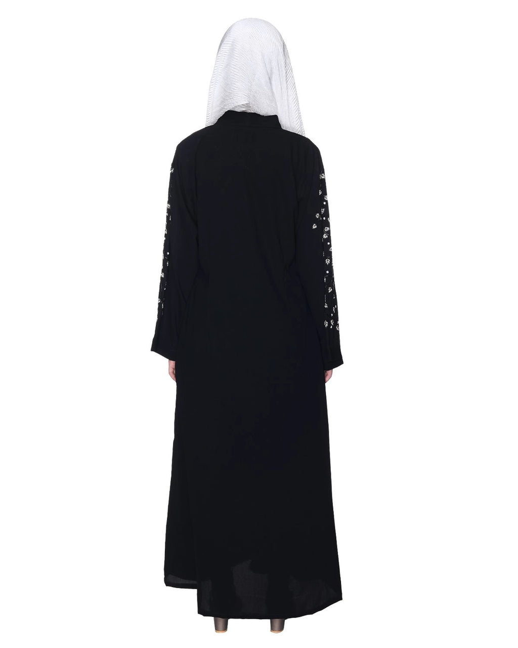 baraqah female black color modest fashion abaya for women