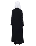 baraqah female black color modest fashion abaya for women