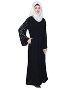 baraqah female black color modest fashion abaya for women