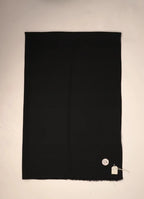 baraqah black color pure handmade pashmina stole for women 