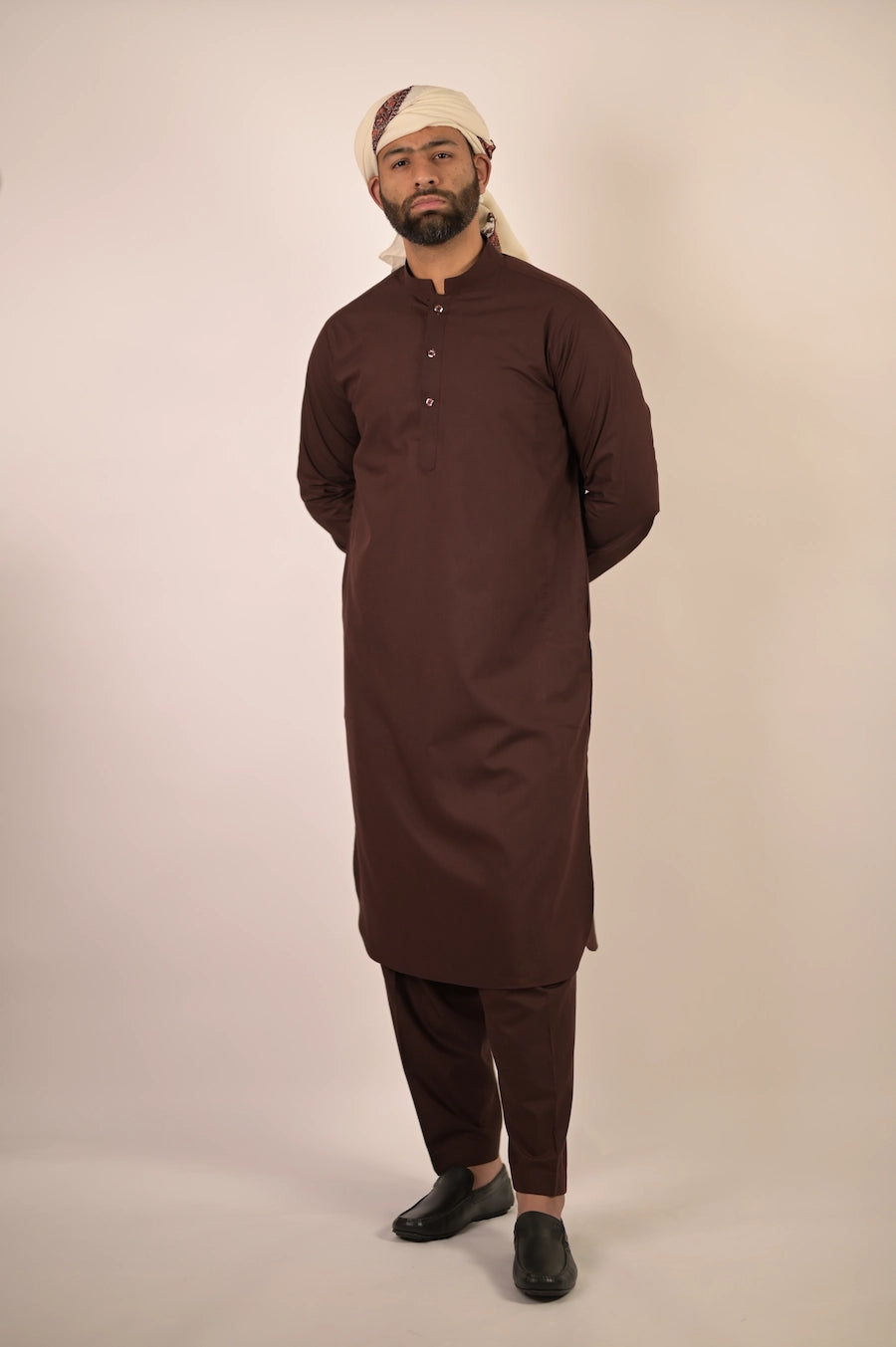 chocolate brown men summer kurta pajama