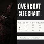 baraqah female overcoat size chart 