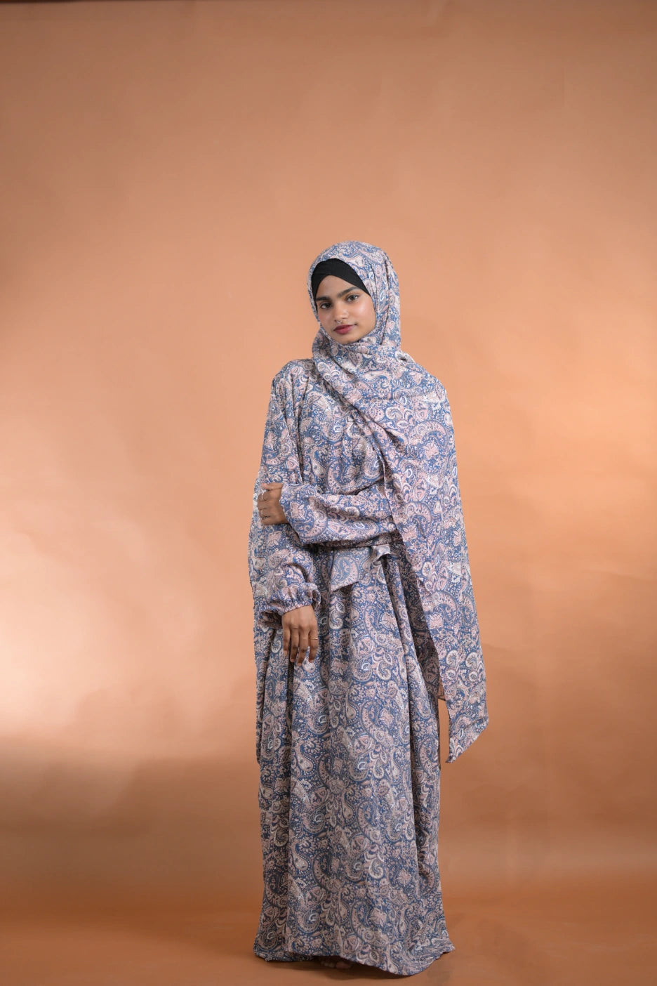baraqah female floral prayer abaya for women