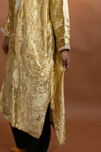 baraqah female golden velvet kashmiri traditional pheran for women