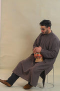 baraqah grey color men winter pheran 