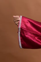 baraqah female pink silk kashmiri traditional pheran for women