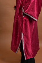 baraqah female pink silk kashmiri traditional pheran for women