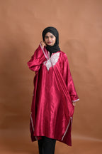 baraqah female pink silk kashmiri traditional pheran for women