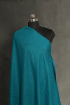 baraqah handmade pure pashmina ocean blue color shawl for women 