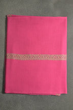 baraqah pure handmade dark pink  cashmere shawl for women 