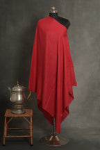 baraqah handmade pure pashmina dark pink color shawl for women 