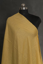 baraqah handmade pure pashmina light yellow color shawl for women 