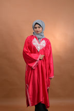 baraqah female pink silk kashmiri traditional pheran for women