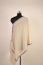 baraqah pure handmade blue  pashmina shawl 