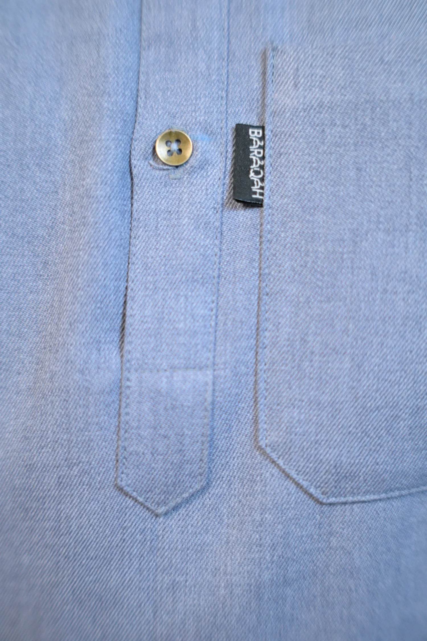baraqah sky blue winter kurta pajama for men 