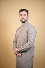 baraqah brown winter kameez shalwaar for men 