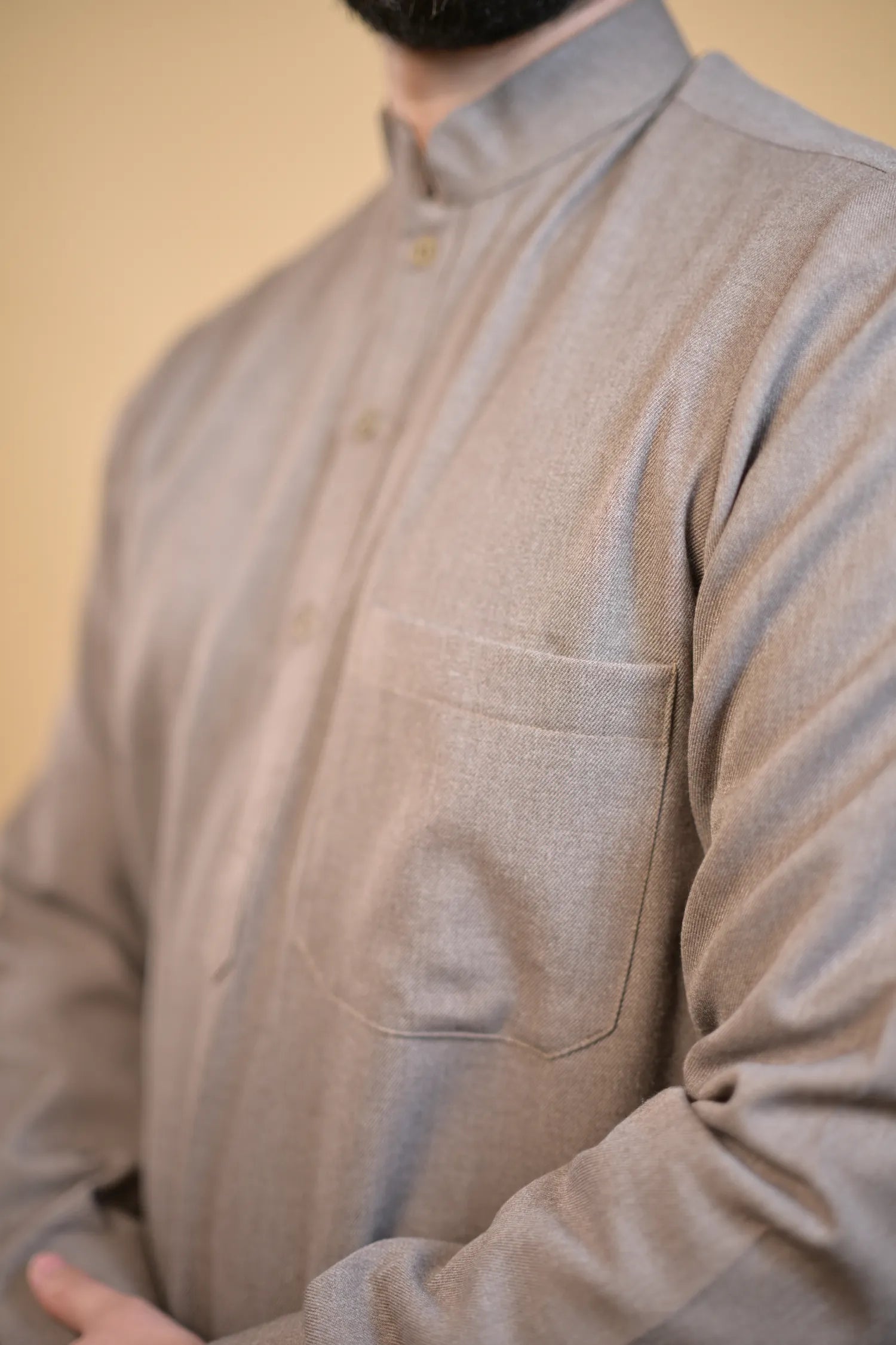 baraqah brown winter kameez shalwaar for men 
