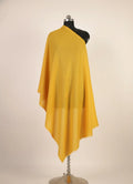 yellow color pure handmade pashmina shawl for female